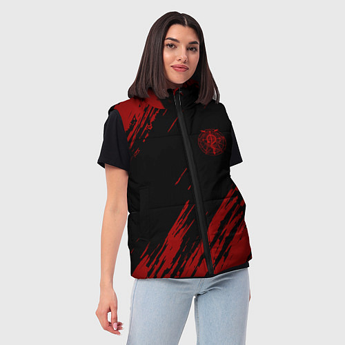 Женский жилет Стальной алхимик / 3D-Черный – фото 3
