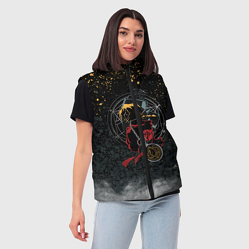 Женский жилет Стальной алхимик / 3D-Черный – фото 3