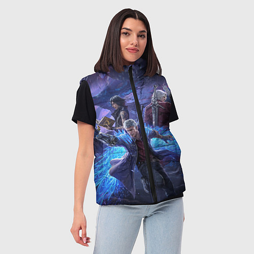 Женский жилет DEVIL MAY CRY / 3D-Черный – фото 3