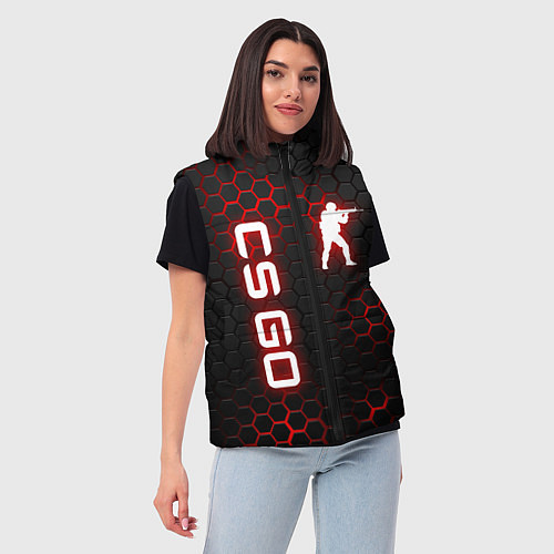Женский жилет CS GO / 3D-Черный – фото 3