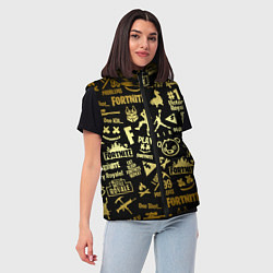 Женский жилет FORTNITE, цвет: 3D-черный — фото 2