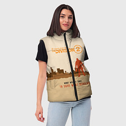 Женский жилет Tom Clancy's The Division 2, цвет: 3D-красный — фото 2