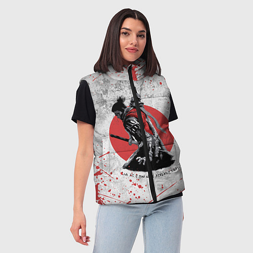 Женский жилет SEKIRO SHADOW DIE TWICE / 3D-Черный – фото 3