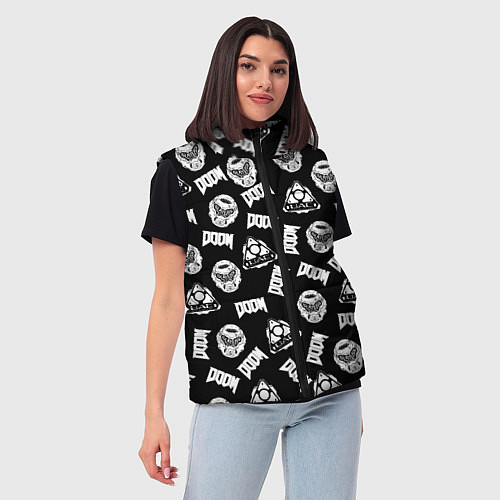Женский жилет Doom Eternal / 3D-Черный – фото 3