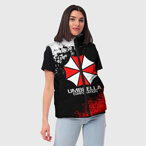 Женский жилет RESIDENT EVIL UMBRELLA / 3D-Красный – фото 3