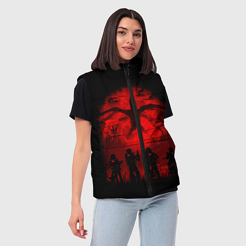Женский жилет STRANGER THINGS / 3D-Красный – фото 3