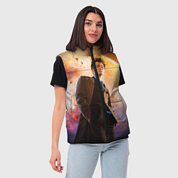 Женский жилет DOCTOR WHO, цвет: 3D-черный — фото 2