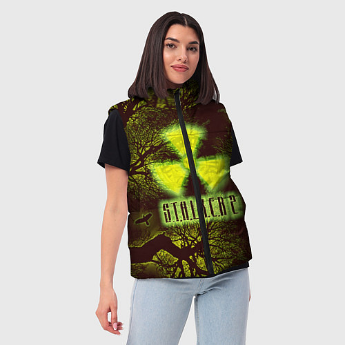 Женский жилет Сталкер / 3D-Красный – фото 3