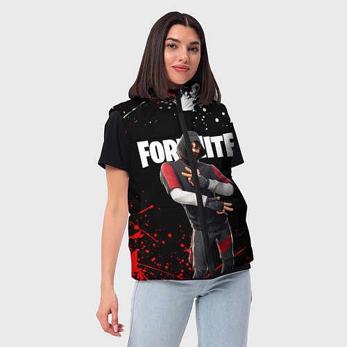 Женский жилет FORTNITE IKONIK / 3D-Красный – фото 3