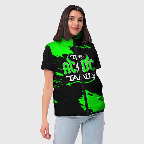 Женский жилет The ACDC famely / 3D-Красный – фото 3