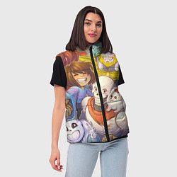 Женский жилет UNDERTALE, цвет: 3D-красный — фото 2