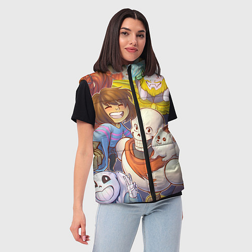 Женский жилет UNDERTALE / 3D-Черный – фото 3