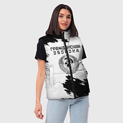 Женский жилет Гражданская оборона, цвет: 3D-черный — фото 2