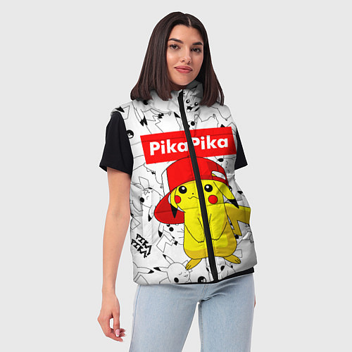 Женский жилет ПИКАЧУ / 3D-Черный – фото 3