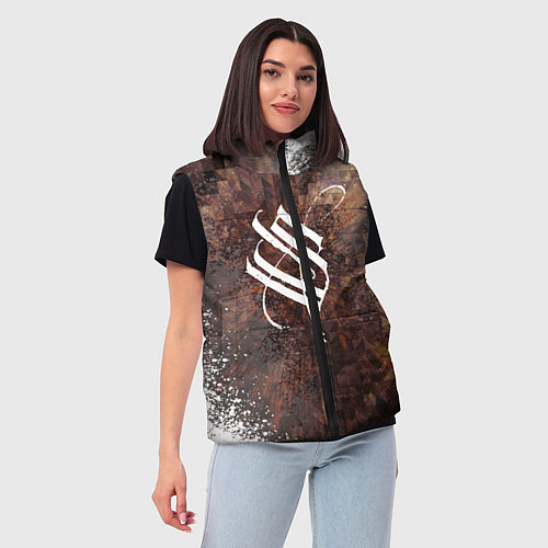 Женский жилет Stigmata logo / 3D-Черный – фото 3