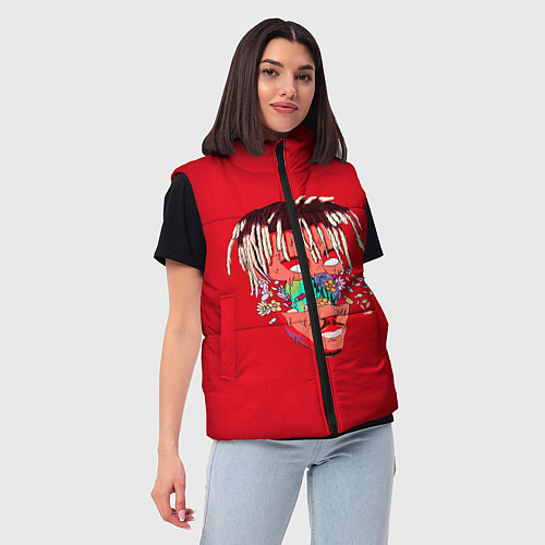 Женский жилет Juice WRLD / 3D-Красный – фото 3