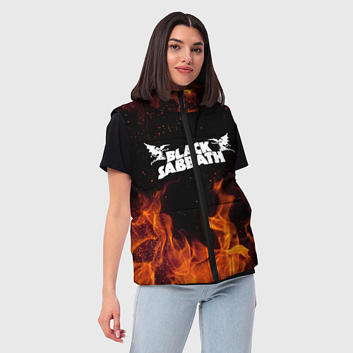 Женский жилет Black Sabbath / 3D-Черный – фото 3