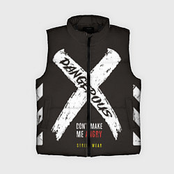 Женский жилет Off-White: Dangerous, цвет: 3D-черный