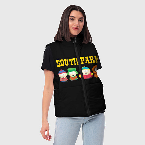 Женский жилет South Park / 3D-Черный – фото 3