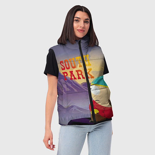 Женский жилет South Park Картмен / 3D-Черный – фото 3