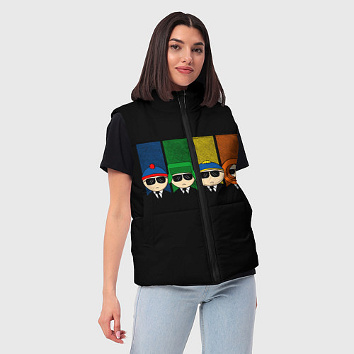 Женский жилет South Park / 3D-Черный – фото 3