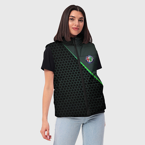 Женский жилет Alfa Romeo / 3D-Черный – фото 3