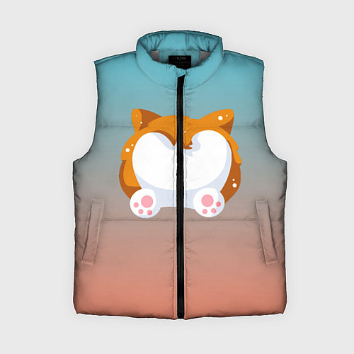 Женский жилет Милый корги / 3D-Светло-серый – фото 1