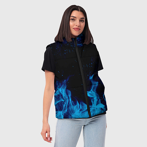 Женский жилет СИНИЙ ОГОНЬ / 3D-Красный – фото 3