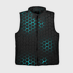 Женский жилет СТАЛЬНАЯ НЕОНОВАЯ БРОНЯ, цвет: 3D-черный
