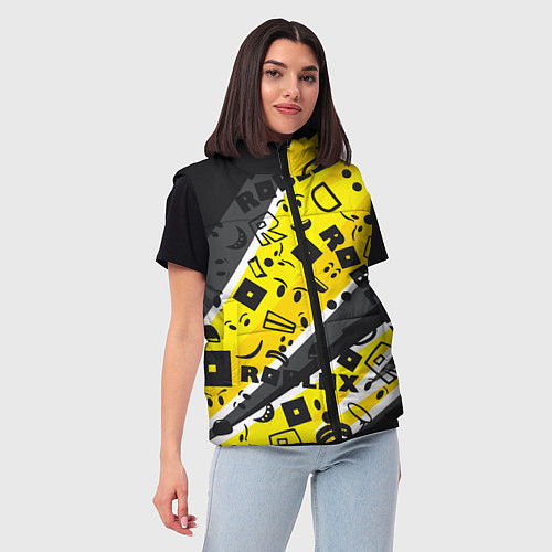 Женский жилет Roblox / 3D-Черный – фото 3