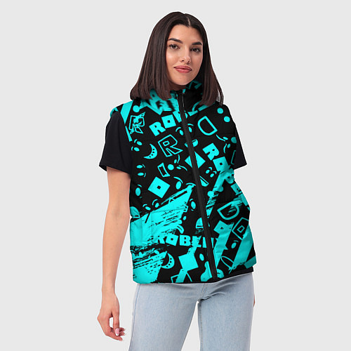 Женский жилет Roblox / 3D-Черный – фото 3