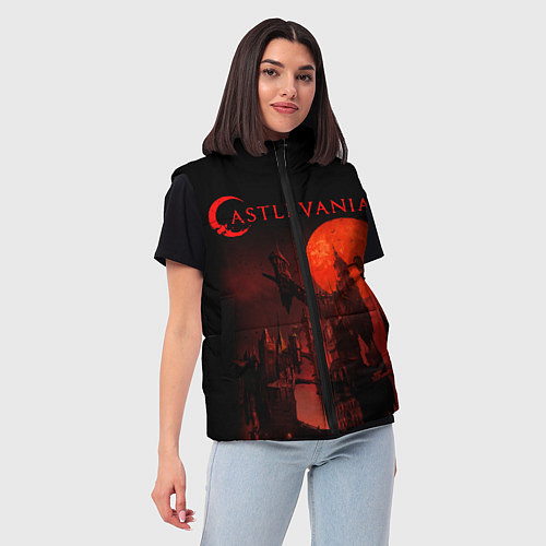 Женский жилет Кастлвания / 3D-Красный – фото 3