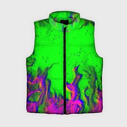 Женский жилет ОГОНЬ ГЛИТЧ, цвет: 3D-светло-серый