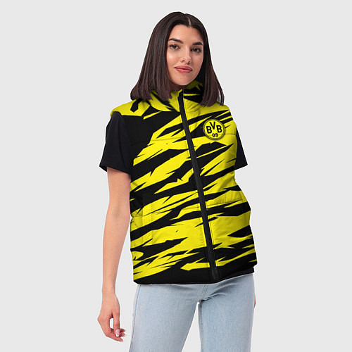 Женский жилет FC Borussia / 3D-Красный – фото 3