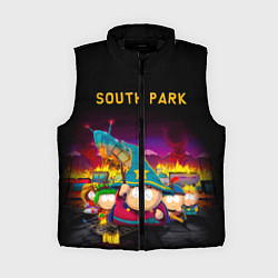 Женский жилет Южный Парк, цвет: 3D-черный