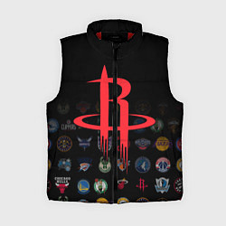 Женский жилет Houston Rockets 2, цвет: 3D-красный