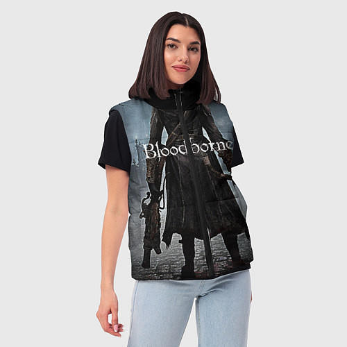 Женский жилет Bloodborne / 3D-Черный – фото 3