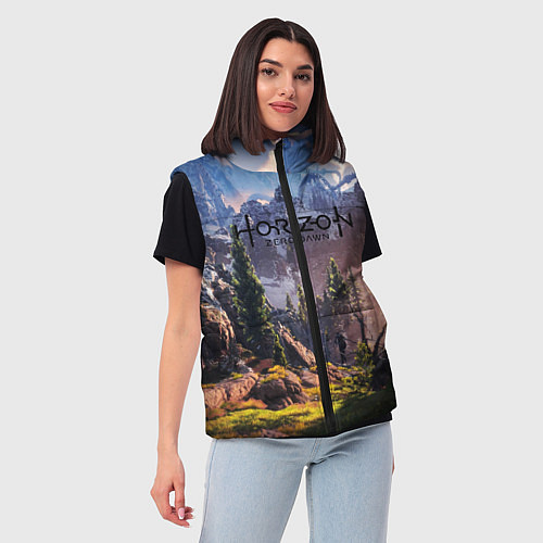 Женский жилет Horizon Zero Dawn / 3D-Черный – фото 3