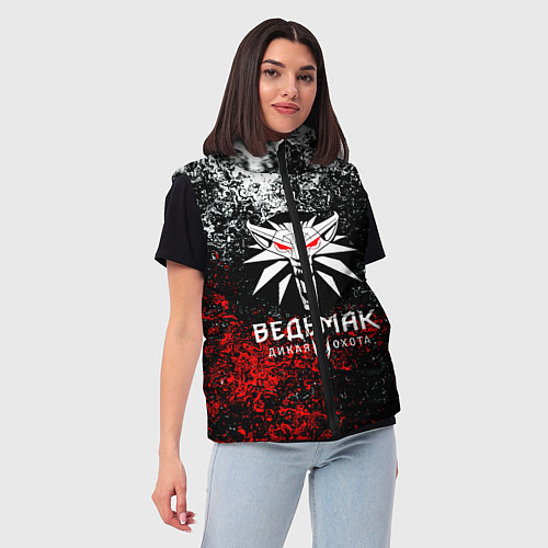 Женский жилет The Witcher 3 / 3D-Красный – фото 3