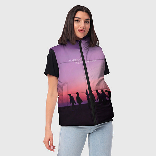Женский жилет BTS / 3D-Черный – фото 3