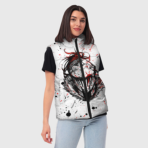 Женский жилет УБИЙЦА ГОБЛИНОВ / 3D-Красный – фото 3