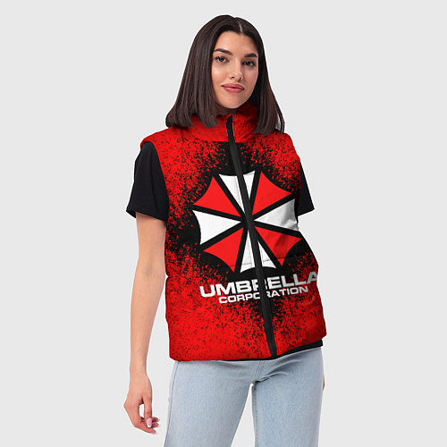 Женский жилет Umbrella Corporation / 3D-Черный – фото 3