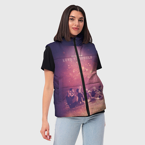 Женский жилет BTS / 3D-Светло-серый – фото 3