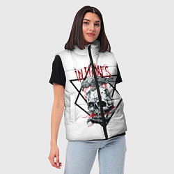 Женский жилет In Flames, цвет: 3D-красный — фото 2