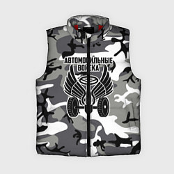 Женский жилет Автомобильные войска камуфляж, цвет: 3D-красный