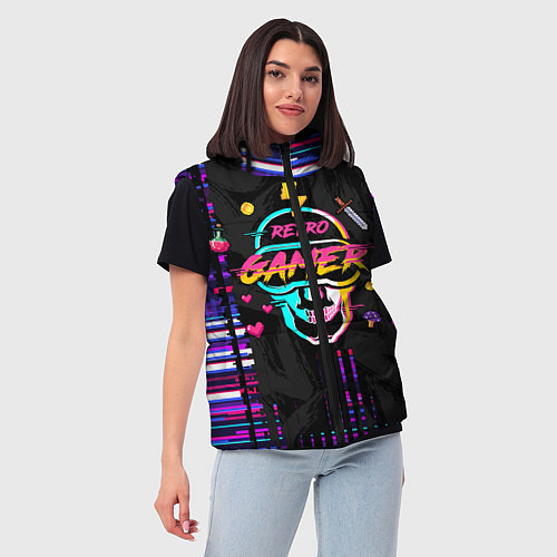 Женский жилет RETROGAMER3D47 / 3D-Черный – фото 3