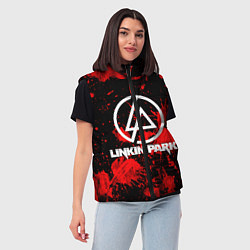 Женский жилет Linkin Park, цвет: 3D-красный — фото 2