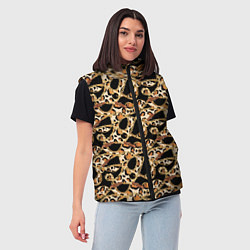 Женский жилет Versace Леопардовая текстура, цвет: 3D-черный — фото 2