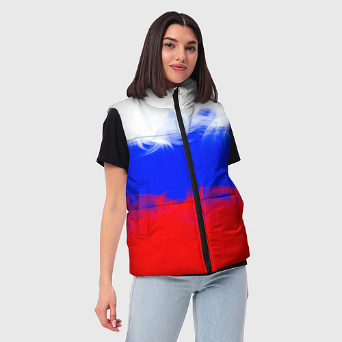 Женский жилет Россия / 3D-Черный – фото 3