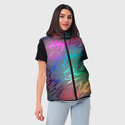 Женский жилет Узоры, цвет: 3D-красный — фото 2